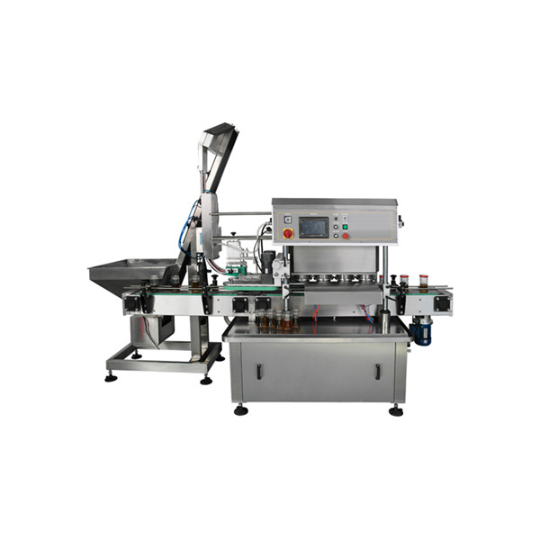 Gibasbis ang Jar Jar nga Gipunting ang Cap Vacuum Capping Machine