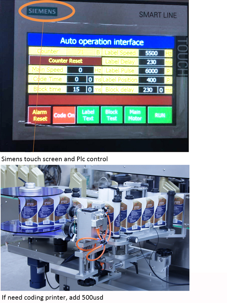 Presyo sa Doble nga Sids Bottle Awtomatikong Label nga Makina